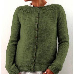 Aljok Dark Green Cardigan